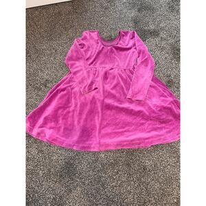 Hanna Anderson Velour Skater Dress size girls 4